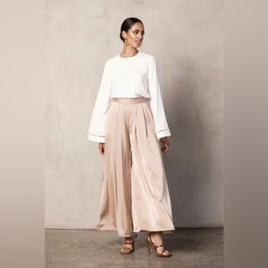Veiled Collection Frida Palazzo Satin Pants